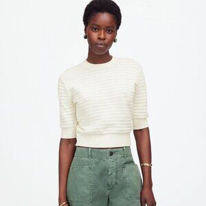 Madewell Cream Crew Neck Sweater
